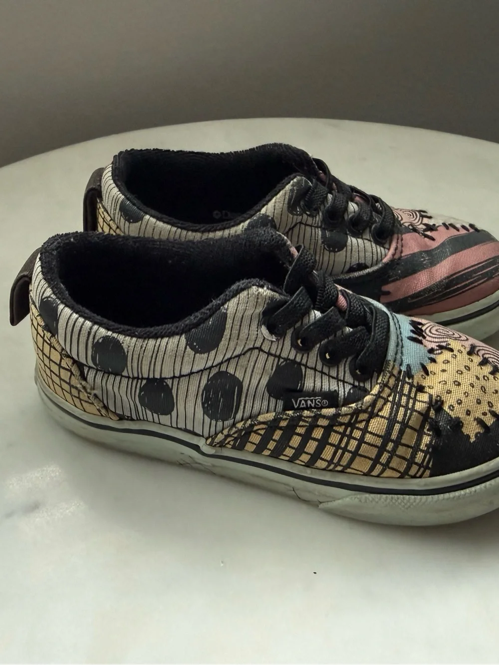 Disney Vans Era Elastic Lace Sally Nightmare Before Christmas Shoes Toddler